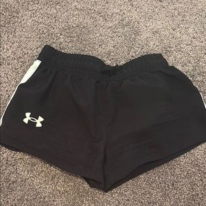 Under Armour Black Athletic Shorts Lightweight Streamlined Design